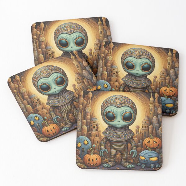 Item preview, Alien dressed as a Mummy for Halloween designed and sold by Colin Bentham.