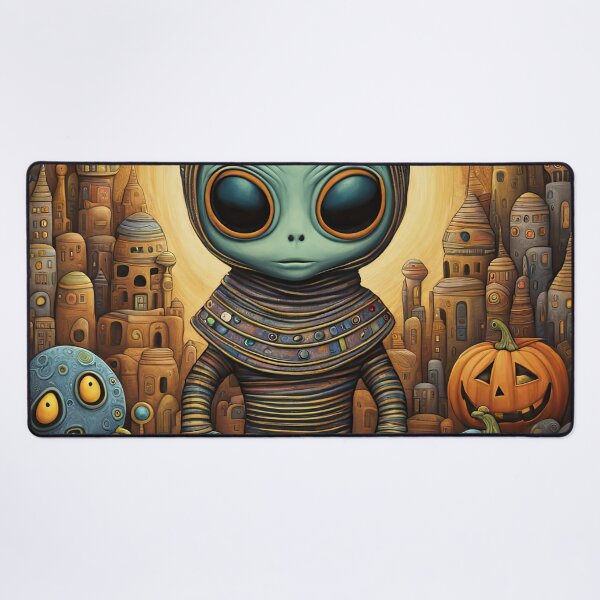 Item preview, Alien dressed as a Mummy for Halloween designed and sold by Colin Bentham.