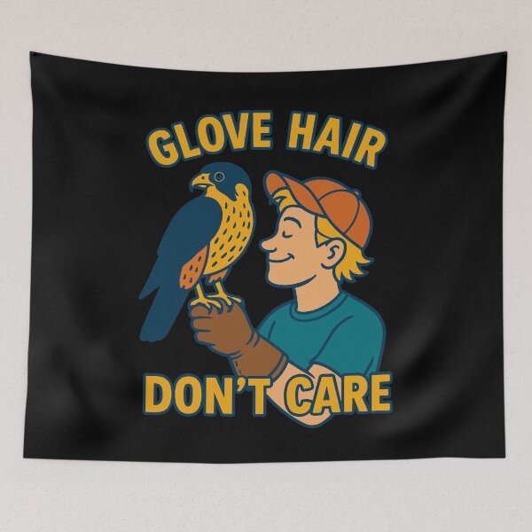 Item preview, Glove Hair Don't Care Falconry Birds Falcon designed and sold by LuminOrb.