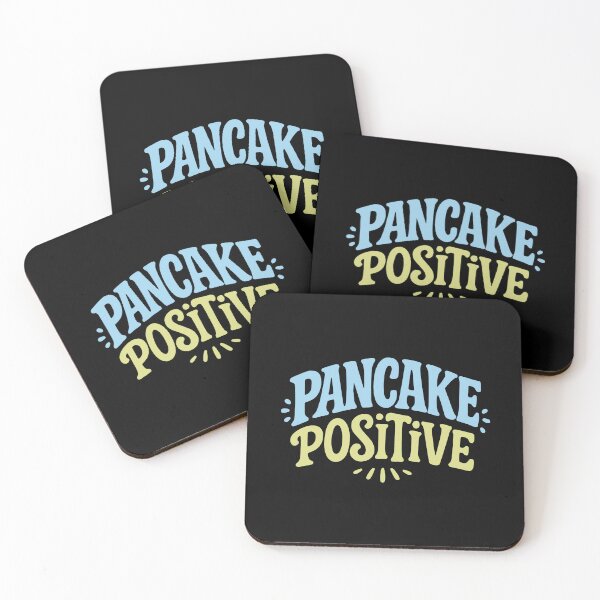 Item preview, Pancake Positive – Fun Uplifting Foodie Quote designed and sold by SnappyPNG.