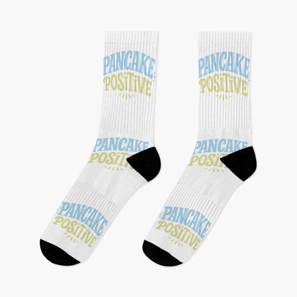 Item preview, Pancake Positive – Fun Uplifting Foodie Quote designed and sold by SnappyPNG.