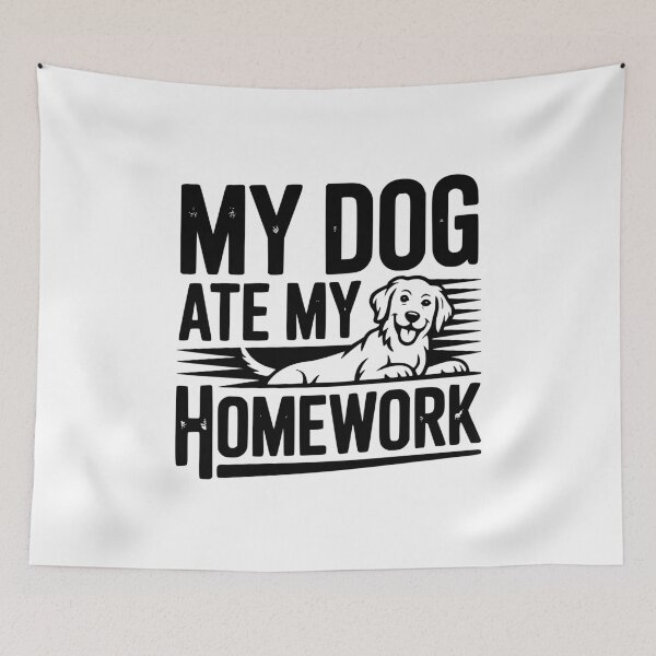 Item preview, My Dog Ate My Homework designed and sold by Frank Ring.