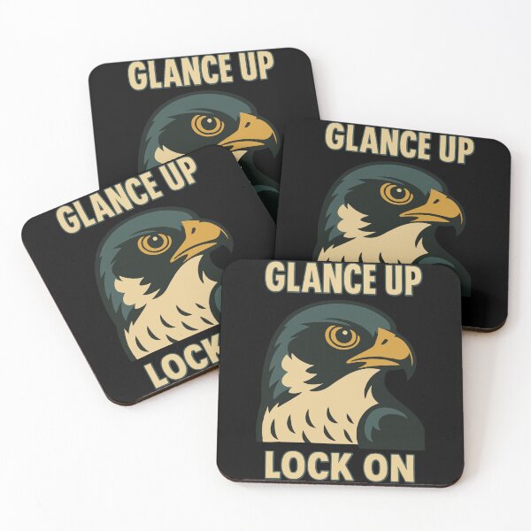 Item preview, Falcon Glance Up Lock On Falconry Birds Design designed and sold by LuminOrb.