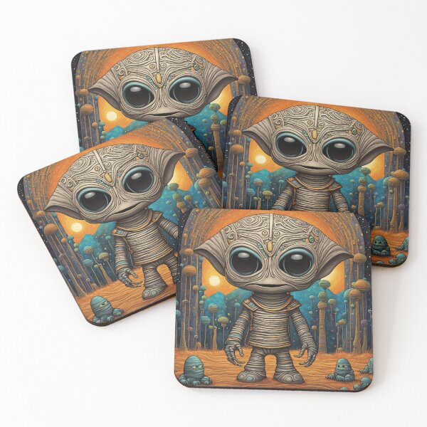 Item preview, Alien dressed as a Mummy for Halloween designed and sold by Colin Bentham.