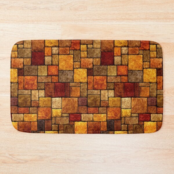 Item preview, A rustic pattern of stone blocks in warm colors. designed and sold by Piotrek0001.