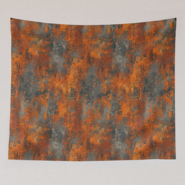 Item preview,  Intense orange rust covering a raw, distressed metal surface. designed and sold by Piotrek0001.