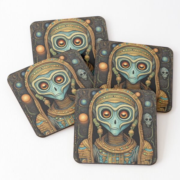 Item preview, Alien dressed as a Mummy for Halloween designed and sold by Colin Bentham.