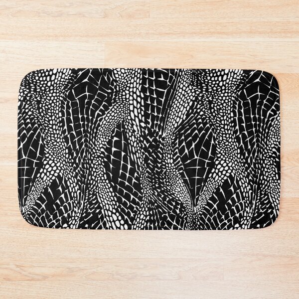Item preview, Geometric Crocodile Skin Pattern – Abstract Art Deco Monochrome Design designed and sold by Windy-market.