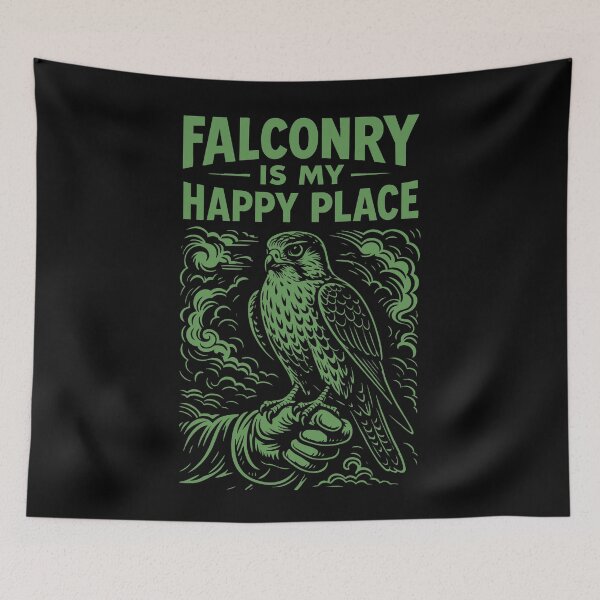 Item preview, Falconry Is My Happy Place Peregrine Hawk designed and sold by LuminOrb.