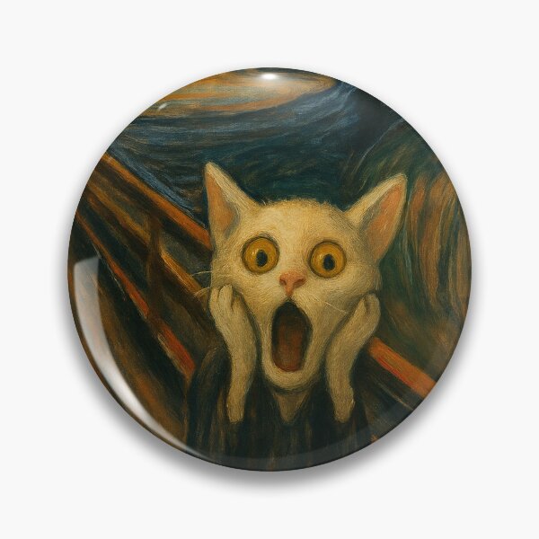 Item preview, The Meowscream: Expressionist Cat Chaos designed and sold by Ocelot-T.