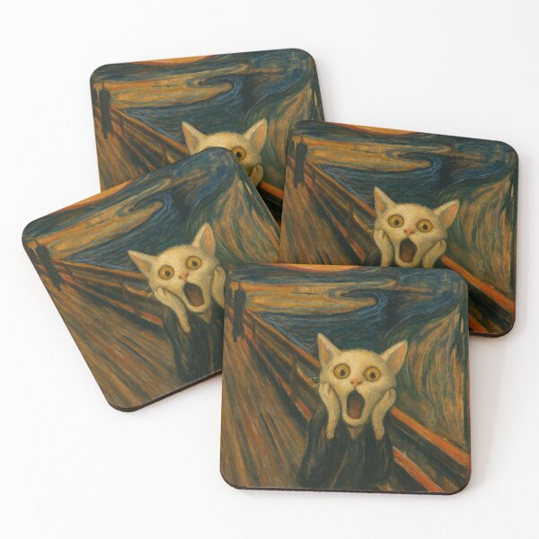Item preview, The Meowscream: Expressionist Cat Chaos designed and sold by Ocelot-T.