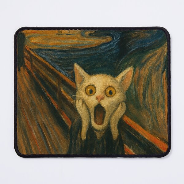 Item preview, The Meowscream: Expressionist Cat Chaos designed and sold by Ocelot-T.
