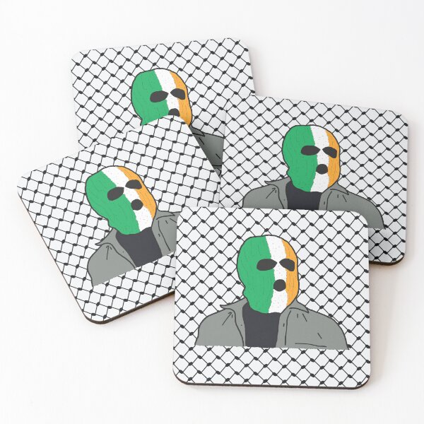 Item preview, Irish Flag / Keffiyeh Balaclava design - Kneecap Fans designed and sold by Melty Shirts.