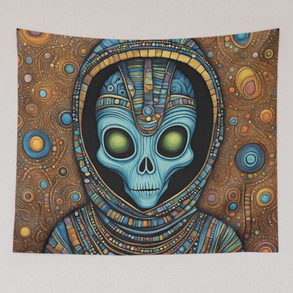 Item preview, Alien dressed as a Mummy for Halloween designed and sold by Colin Bentham.