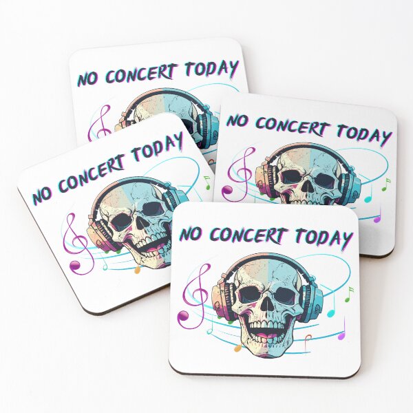 Item preview, No Concert Today Skull Headphones Music Design designed and sold by PROPera-design.