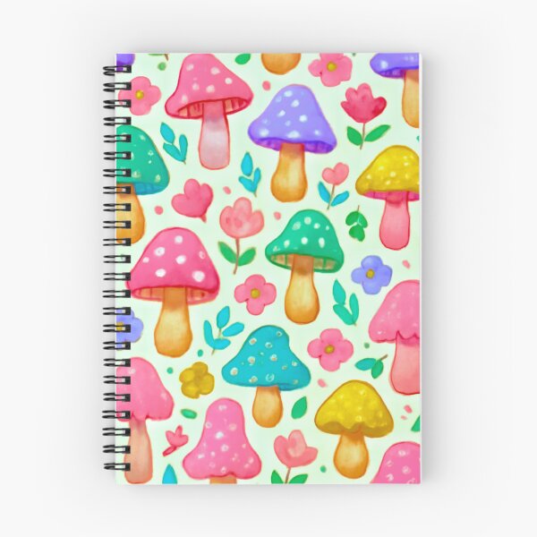 Item preview, Pastel Mushroom Garden Pattern – Cute Floral Mushrooms designed and sold by creativerooney.