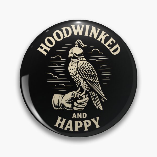 Item preview, Falcon Hoodwinked And Happy Falconry Birds Prey designed and sold by LuminOrb.