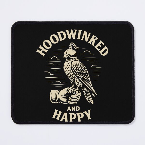 Item preview, Falcon Hoodwinked And Happy Falconry Birds Prey designed and sold by LuminOrb.