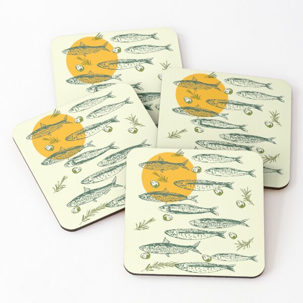 Item preview, Sardines with Olives and Herbs Sunset designed and sold by MaiZephyr.