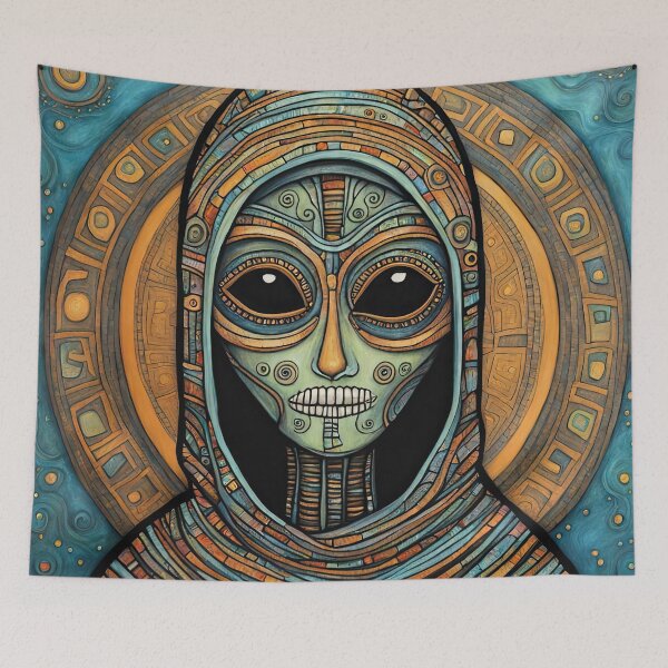 Item preview, Alien dressed as a Mummy for Halloween designed and sold by Colin Bentham.