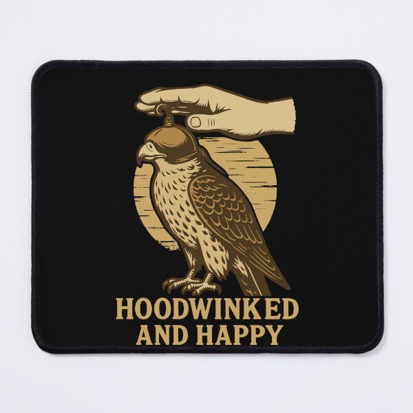 Item preview, Falcon Hoodwinked And Happy Falconry Birds Prey designed and sold by LuminOrb.