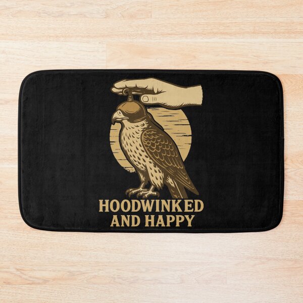Item preview, Falcon Hoodwinked And Happy Falconry Birds Prey designed and sold by LuminOrb.