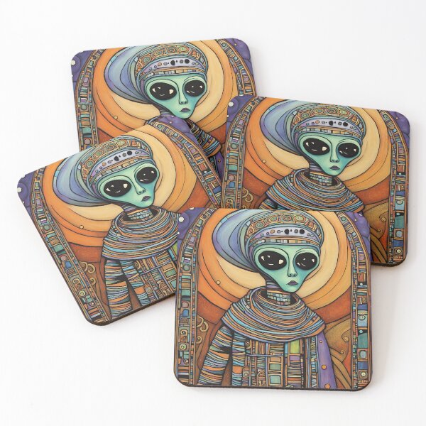 Item preview, Alien dressed as a Mummy for Halloween designed and sold by Colin Bentham.