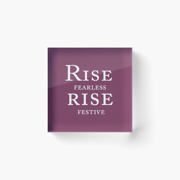 Item preview, Rise Fearless, Rise Festive – Bold Motivational Holiday Quote Design designed and sold by ArtNestVerse.