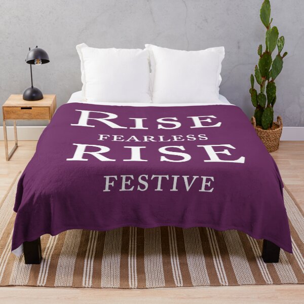 Item preview, Rise Fearless, Rise Festive – Bold Motivational Holiday Quote Design designed and sold by ArtNestVerse.