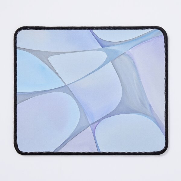 Item preview, Abstract Watercolor Waves | Soft Blue & Lavender Pattern designed and sold by Ombrya.