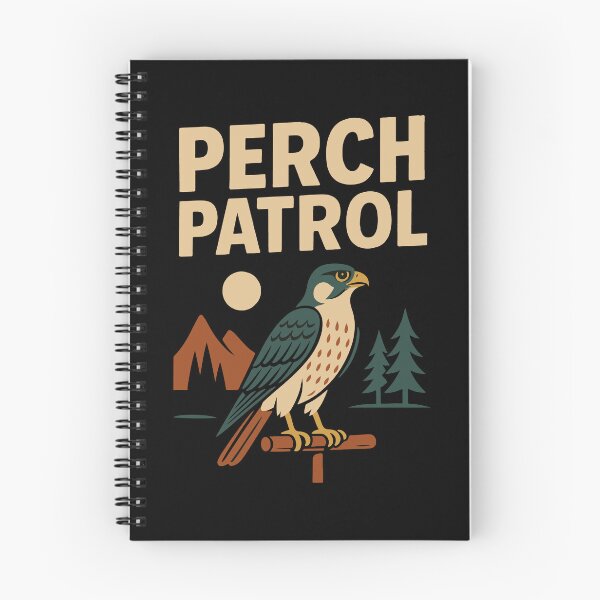 Item preview, Falcon Perch Patrol Falconry Birds Watching Design designed and sold by LuminOrb.