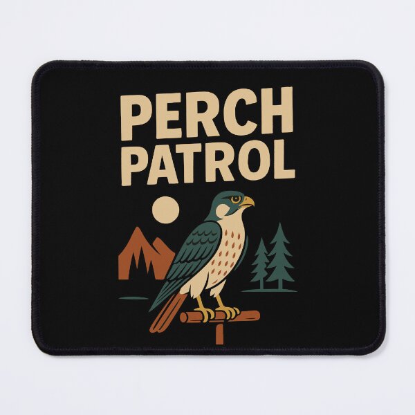 Item preview, Falcon Perch Patrol Falconry Birds Watching Design designed and sold by LuminOrb.