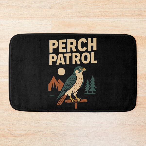 Item preview, Falcon Perch Patrol Falconry Birds Watching Design designed and sold by LuminOrb.