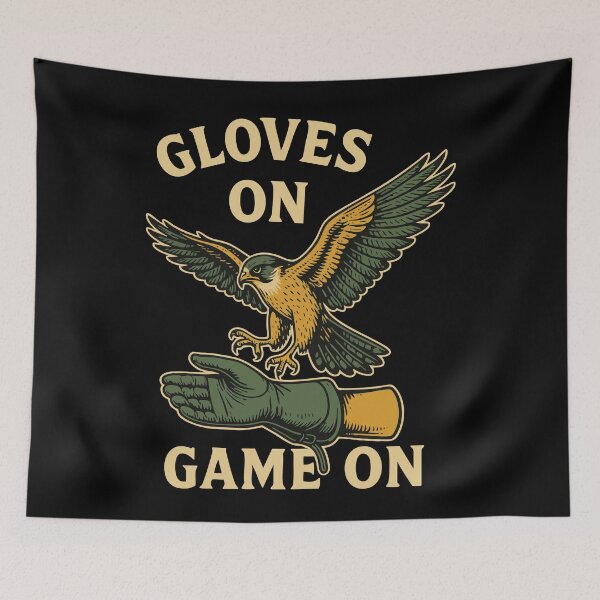 Item preview, Falcon Gloves On Game On Falconry Hunting Gear designed and sold by LuminOrb.