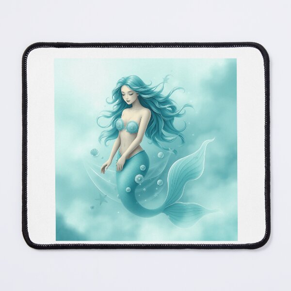 Item preview, Turquoise Mermaid with Seashell Patterns designed and sold by sharon1210.