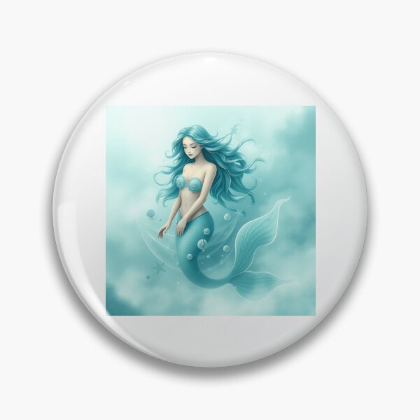Item preview, Turquoise Mermaid with Seashell Patterns designed and sold by sharon1210.