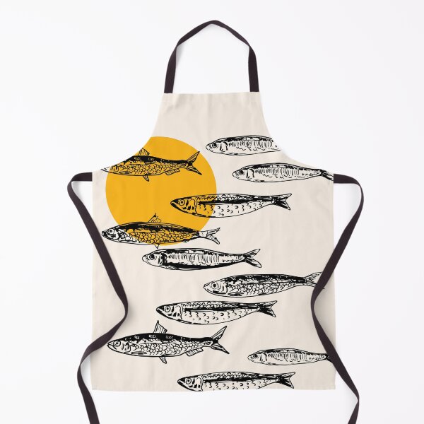 Item preview, Sardines Sunset Coastal Vintage designed and sold by MaiZephyr.