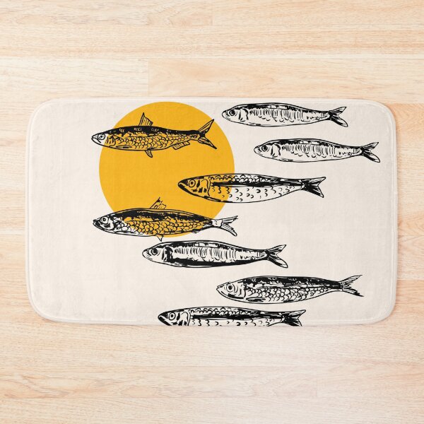 Item preview, Sardines Sunset Coastal Vintage designed and sold by MaiZephyr.