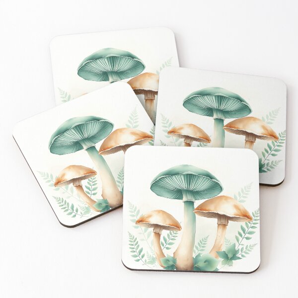 Item preview, Watercolor Mushrooms with Ferns designed and sold by sharon1210.