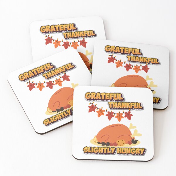 Item preview, Grateful Thankful Slightly Hungry | Agradecido, Hambriento | Grato, Faminto designed and sold by LenaBlueDesigns.