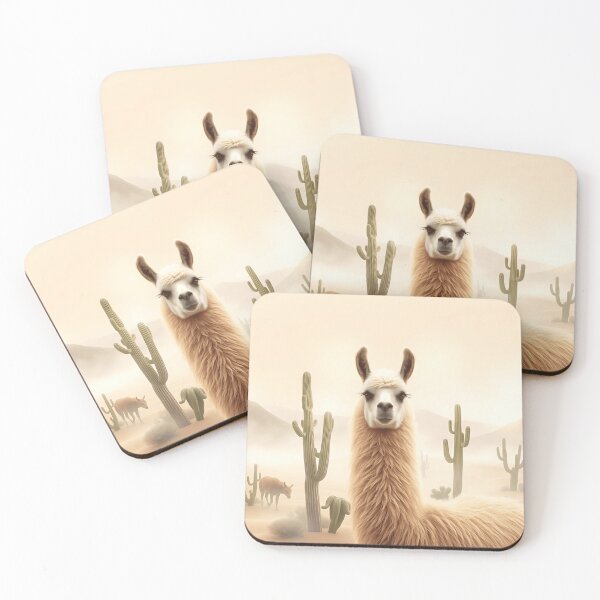 Item preview, Soft Sand Llama with Cactus Flow designed and sold by sharon1210.