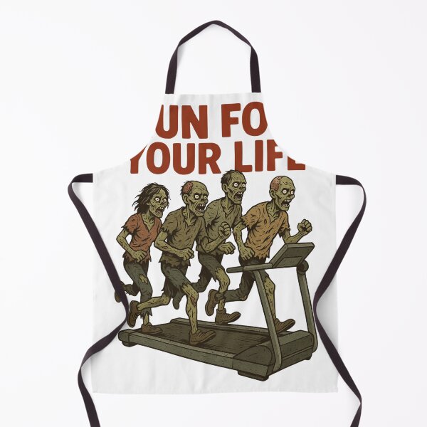Item preview, Run For Your Life Funny Zombie Treadmill Running Halloween Fitness Design designed and sold by Bmd4Fitness.