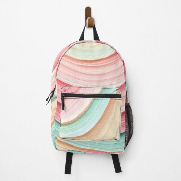 Item preview, Pastel Wave Abstract | Pink Mint Cream Flow designed and sold by Ombrya.