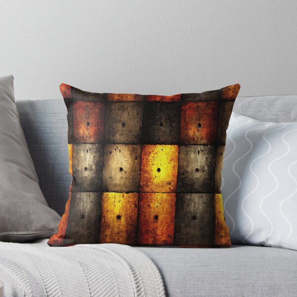Item preview, industrial wall of square concrete and rusted blocks. designed and sold by Piotrek0001.