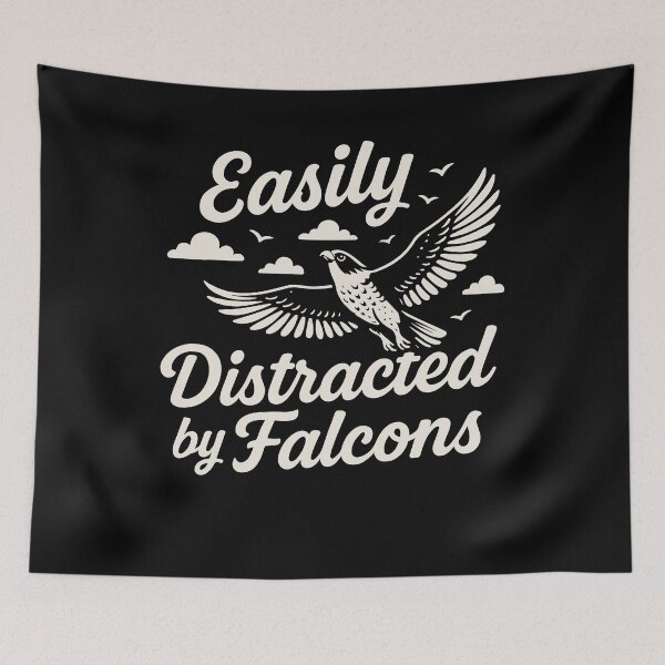 Item preview, Easily Distracted By Falcons Birds Design designed and sold by LuminOrb.