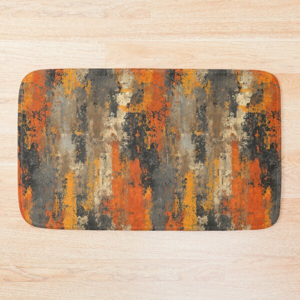 Item preview, Energetic pattern with splashes of orange and gray paint. designed and sold by Piotrek0001.
