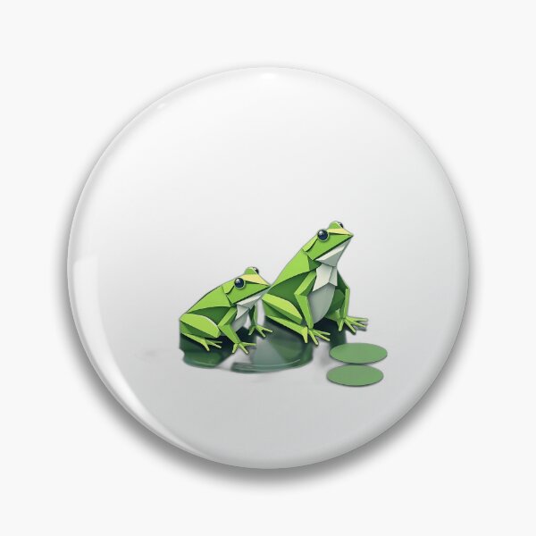 Item preview, Origami Frogs in Geometric Style designed and sold by sharon1210.