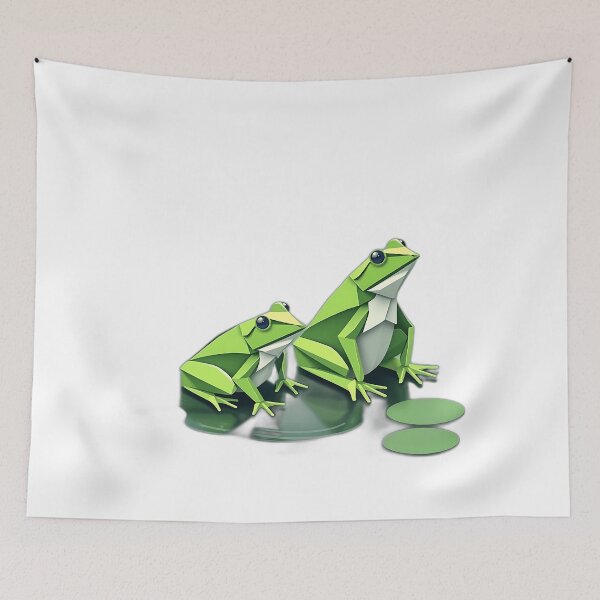 Item preview, Origami Frogs in Geometric Style designed and sold by sharon1210.