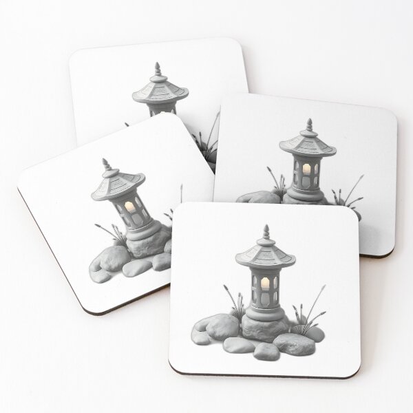 Item preview, Serene Stone Lantern and Smooth Stones designed and sold by sharon1210.