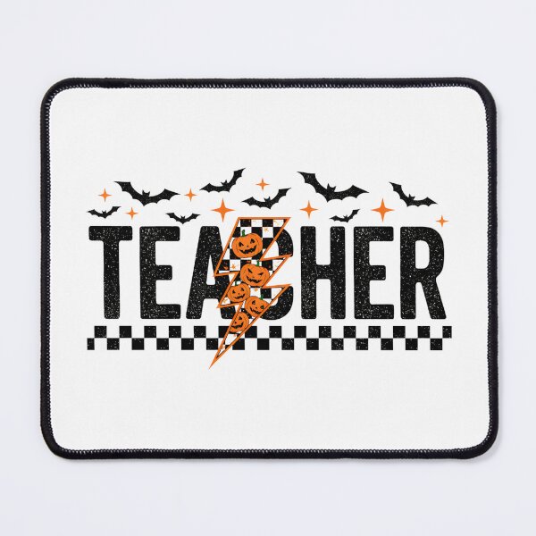 Item preview, "Spooky Teacher" Halloween Pumpkin Lightning Bolt T-Shirt designed and sold by FestivityFinds.